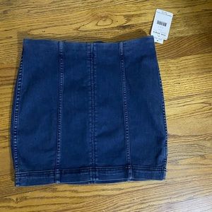 Free people denim skirt